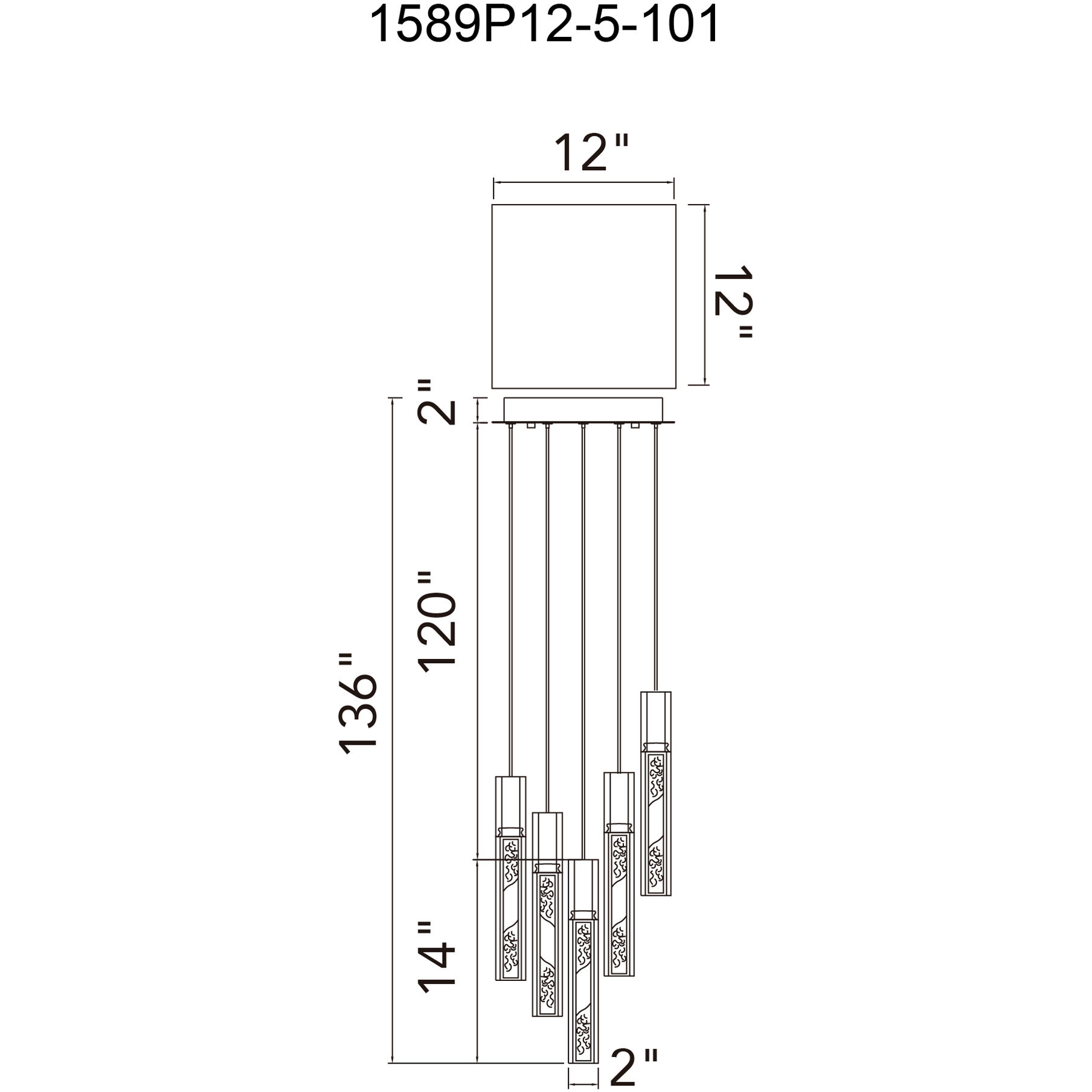 Greta LED 12 inch Black Mini Pendant Ceiling Light