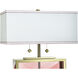 Celeste 21 inch 60 watt Polished Brass and Blush Table Lamp Portable Light