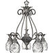 Plantation 5 Light 22.25 inch Polished Antique Nickel Indoor Chandelier Ceiling Light