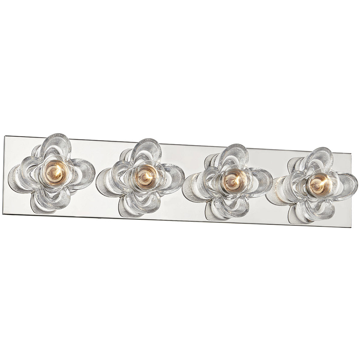 Shea 4 Light 22 inch Polished Nickel Bath And Vanity Wall Light