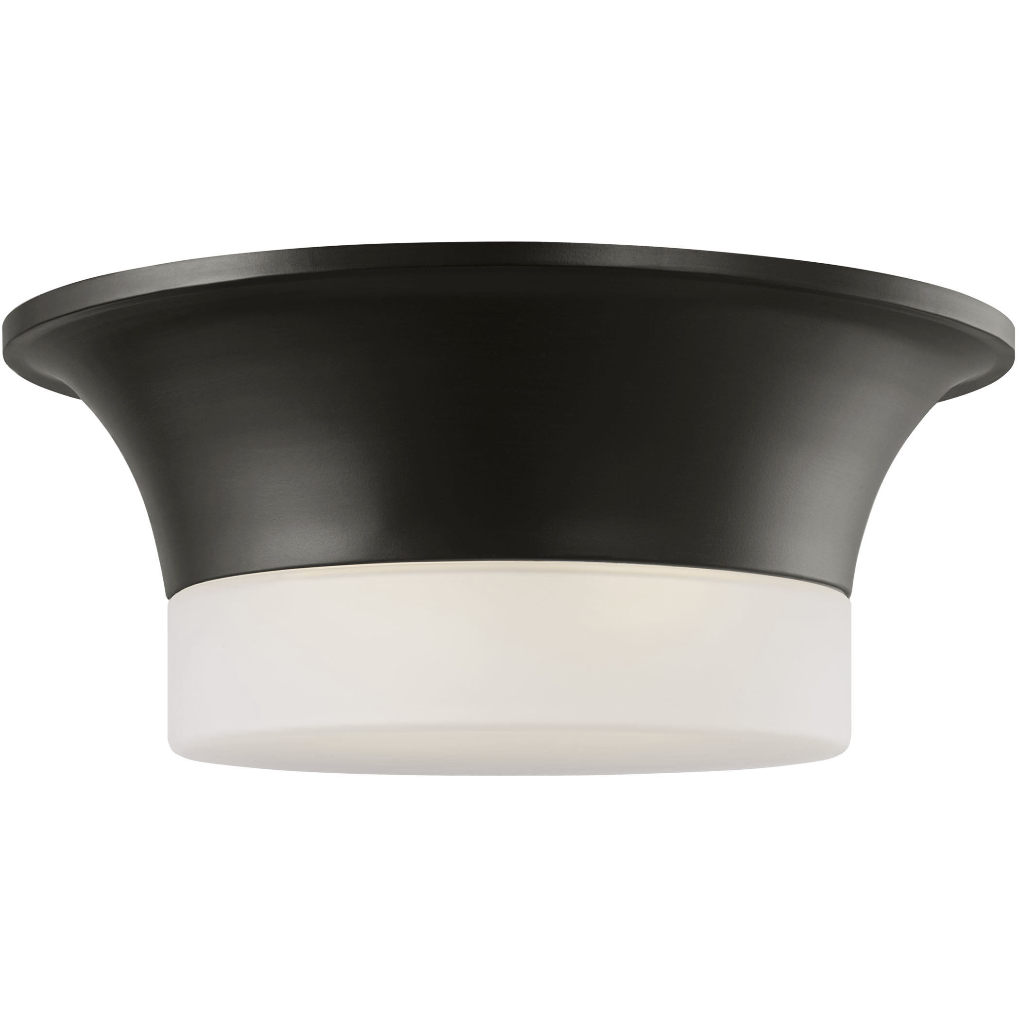 AH by Alexa Hampton Sina 2 Light 14.75 inch Aged Iron Flush Mount Ceiling Light