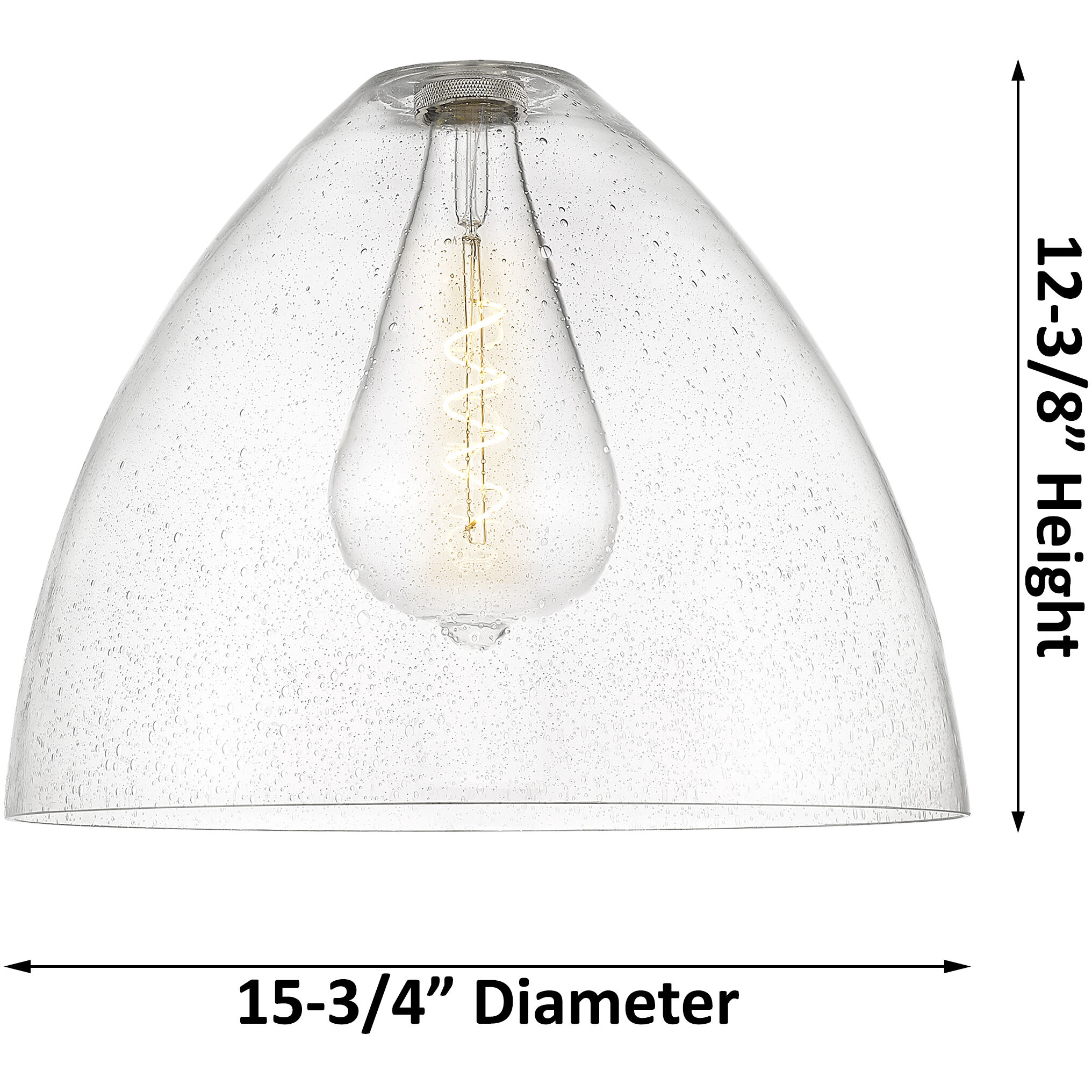 Crown Point 1 Light 16 inch Satin Nickel Flush Mount Ceiling Light in Seedy Glass