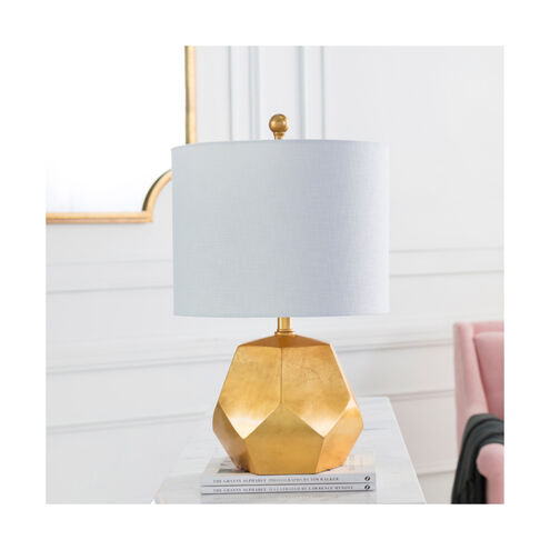 Fielding 21.5 inch 100 watt Gold Table Lamp Portable Light