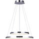 Madison LED 24 inch Chrome LED Chandelier Ceiling Light