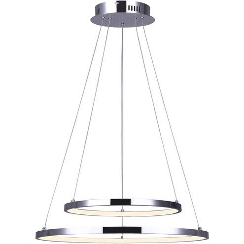 Madison LED 24 inch Chrome LED Chandelier Ceiling Light