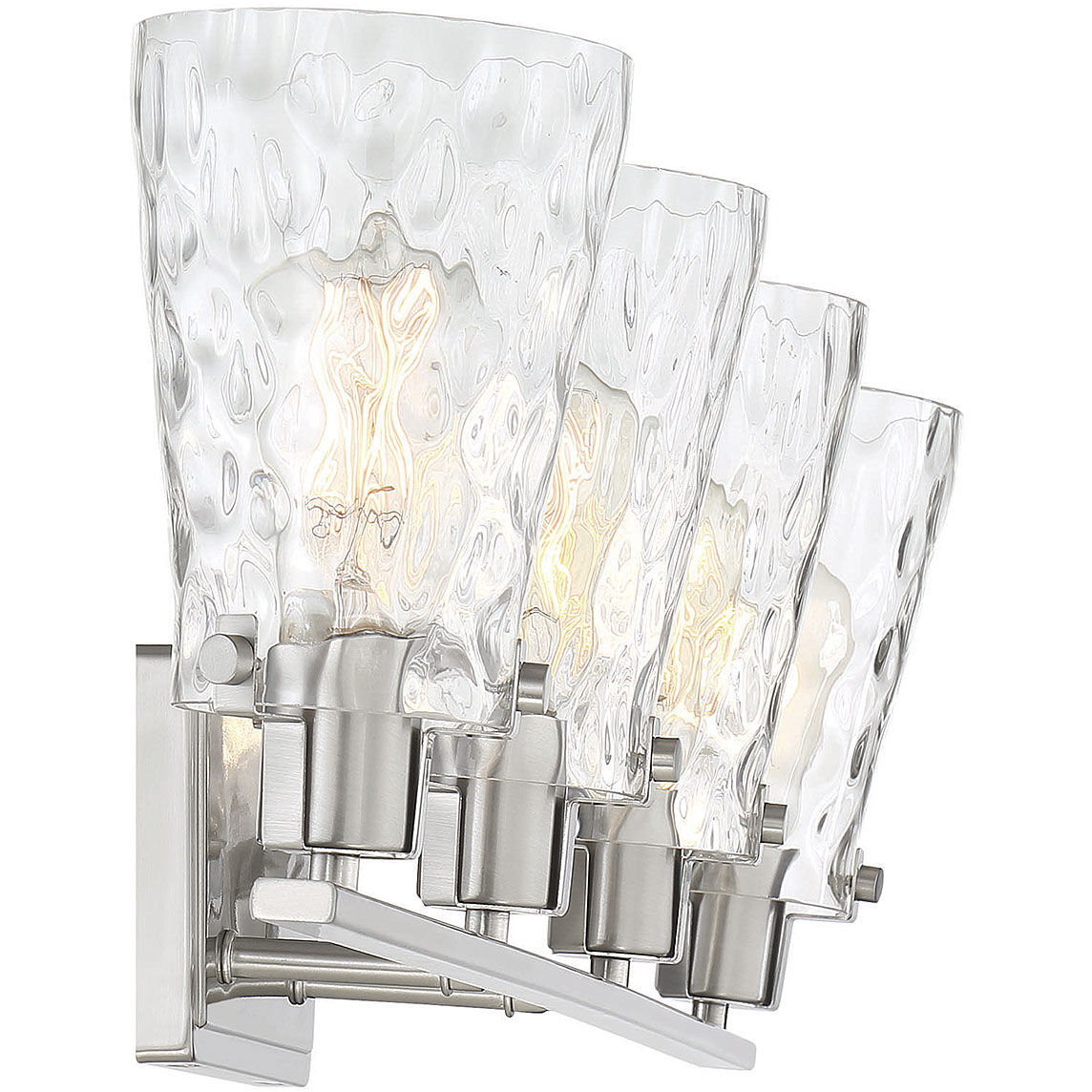 Vaughan 4 Light 32.5 inch Satin Nickel Bathroom Vanity Light Wall Light