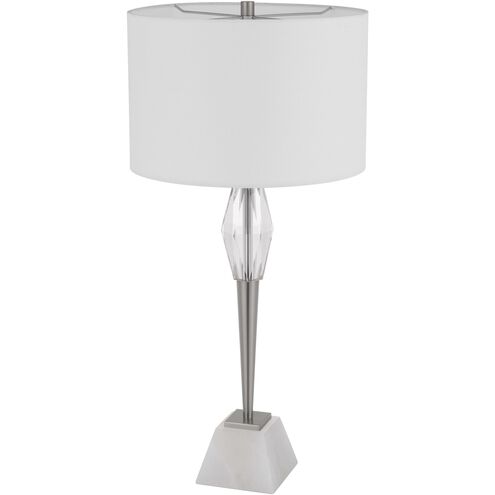 Assen 32 inch 150.00 watt Brushed Steel Table Lamp Portable Light