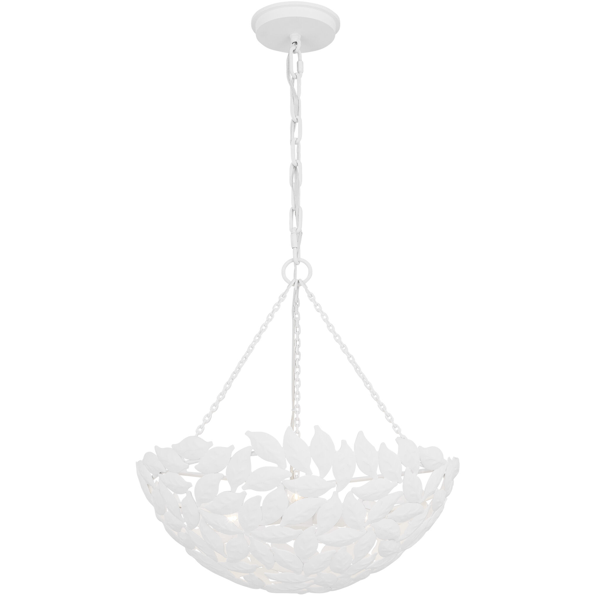 AH by Alexa Hampton Kelan 3 Light 16 inch Textured White Pendant Ceiling Light