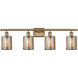Ballston Cobbleskill LED 36 inch Brushed Brass Bath Vanity Light Wall Light in Mercury Glass, Ballston