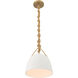 Cordon 1 Light 10 inch Legacy Brass Mini Pendant Ceiling Light