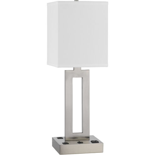 Sarnia 24 inch 100.00 watt Brushed Steel Desk Lamp Portable Light