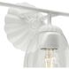 Quillan 3 Light 23.87 inch White Plaster Bathroom Vanity Light Wall Light