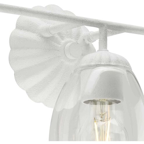 Quillan 3 Light 23.87 inch White Plaster Bathroom Vanity Light Wall Light