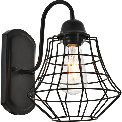 Candor 1 Light 8 inch Black Wall Sconce Wall Light