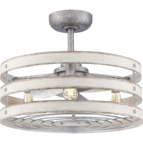 Gulliver 24 inch Galvanized with Galvanized Finish Blades Fandelier