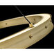 Althea LED 38 inch Lacquered Brass Chandelier Ceiling Light