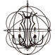Campechia 9 Light 36 inch Brown Up Chandelier Ceiling Light