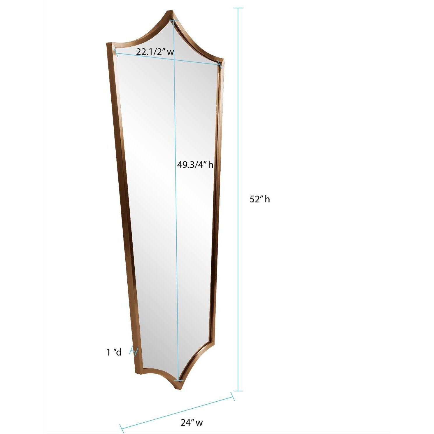 Antioch 52 X 24 inch Brass Mirror