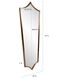 Antioch 52 X 24 inch Brass Mirror