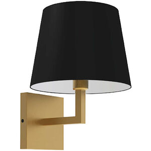 Whitney 1 Light 8.5 inch Aged Brass with Black Decorative Wall Sconce Wall Light