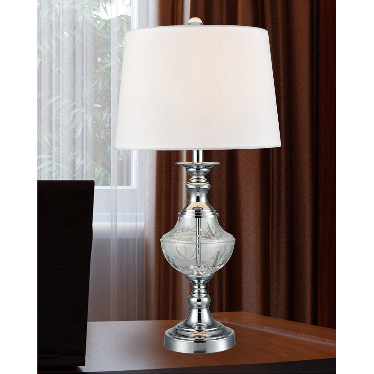 Springdale 26 inch 100.00 watt Polished Chrome Table Lamp Portable Light