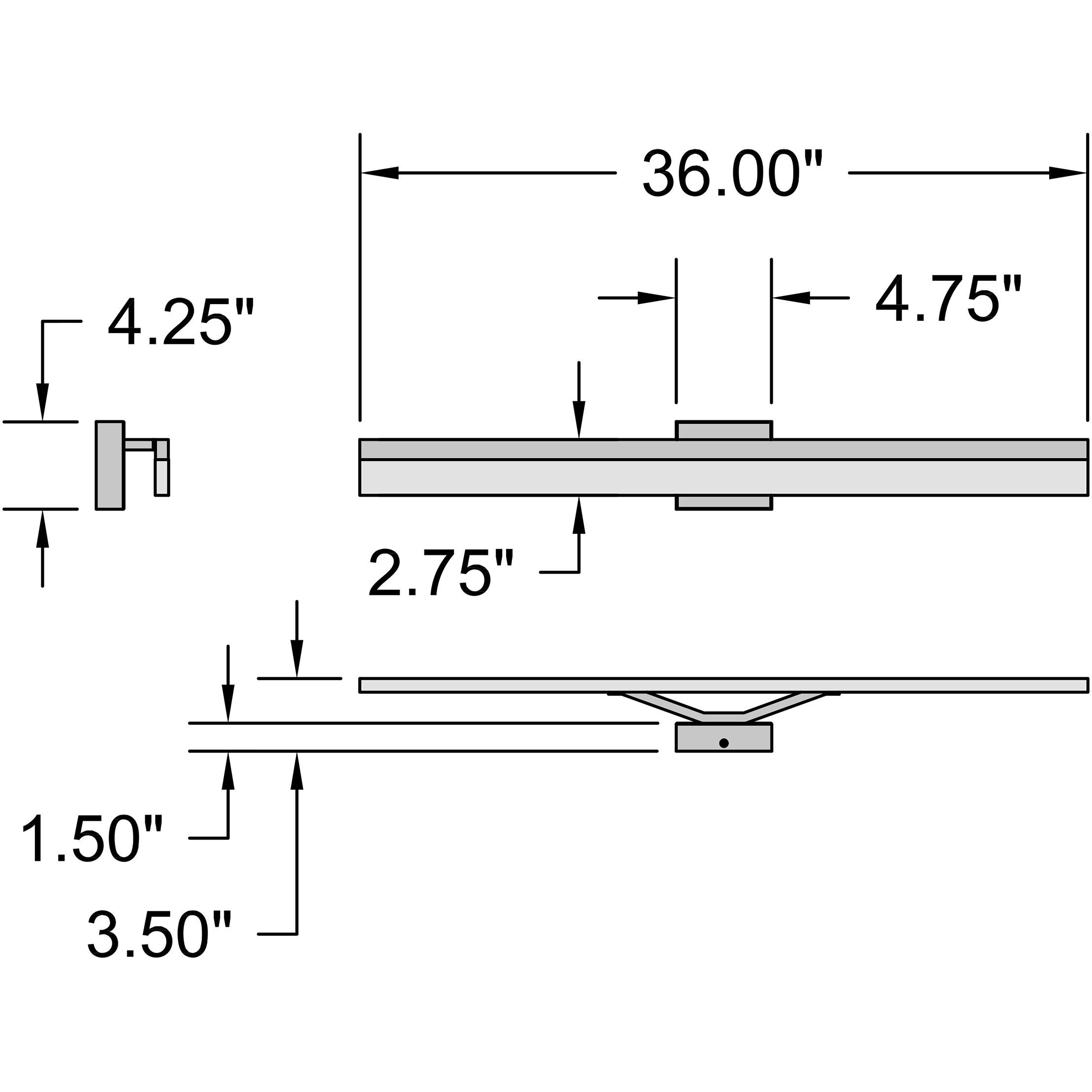 Loft LED 24 inch Chrome and Frosted Bath Vanity Wall Light