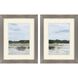 Cool Day Blue and Gray and Green Framed Art