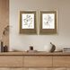 Neutral Botanical Brown and Beige and Metallic and Sepia Framed Art