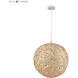 Sirocco 1 Light 20 inch Natural Pendant Ceiling Light