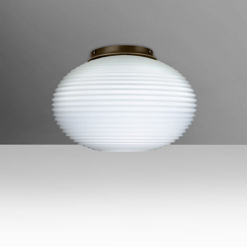 Pape 10 LED 10.25 inch Bronze Semi-Flush Mount Ceiling Light
