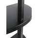 Spago Matte Black Bookcase