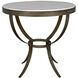 Byron 30 X 30 inch Aged Brass Side Table
