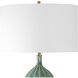 Bixby 24.5 inch 150.00 watt Hunter Green Glaze and Antique Brass Table Lamp Portable Light