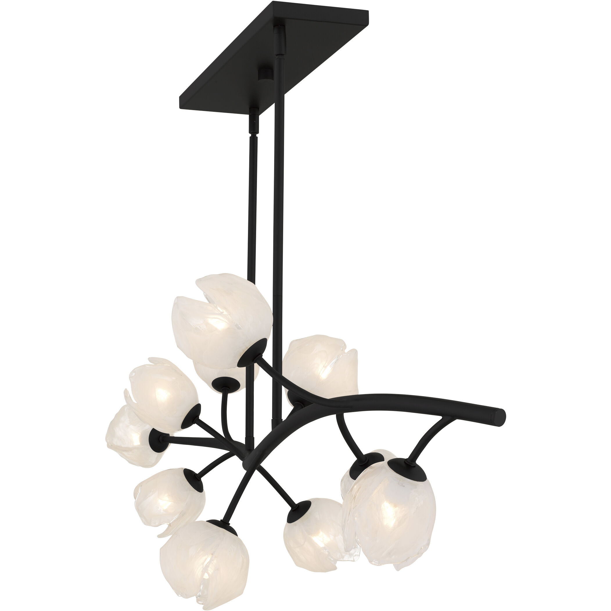 Walker 10 Light 48.5 inch Matte Black Island Light Ceiling Light