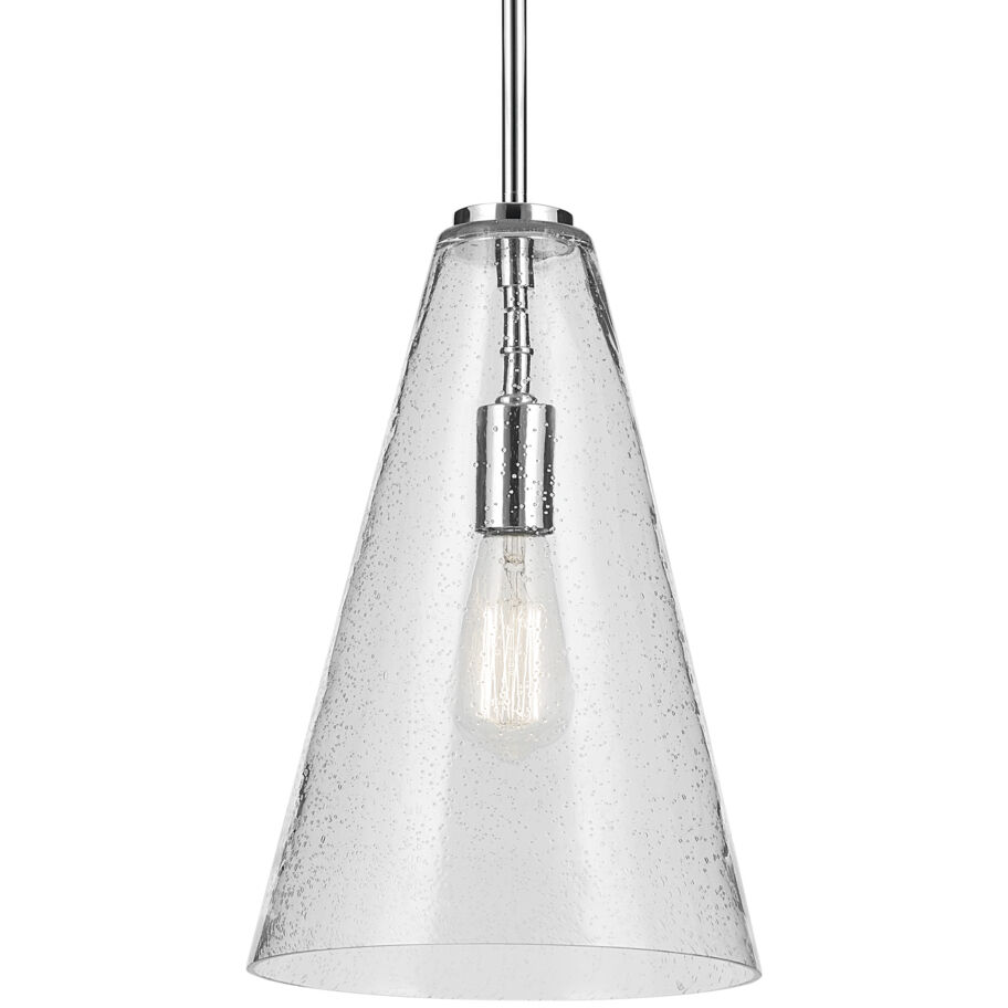 Everly 1 Light Chrome Pendant Ceiling Light
