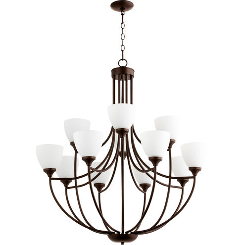 Enclave 12 Light 35 inch Oiled Bronze Chandelier Ceiling Light