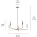 Alvaro 5 Light Polished Nickel Chandelier Ceiling Light, 1 Tier Small