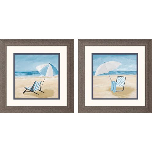 Waterside Collection Blue Framed Art