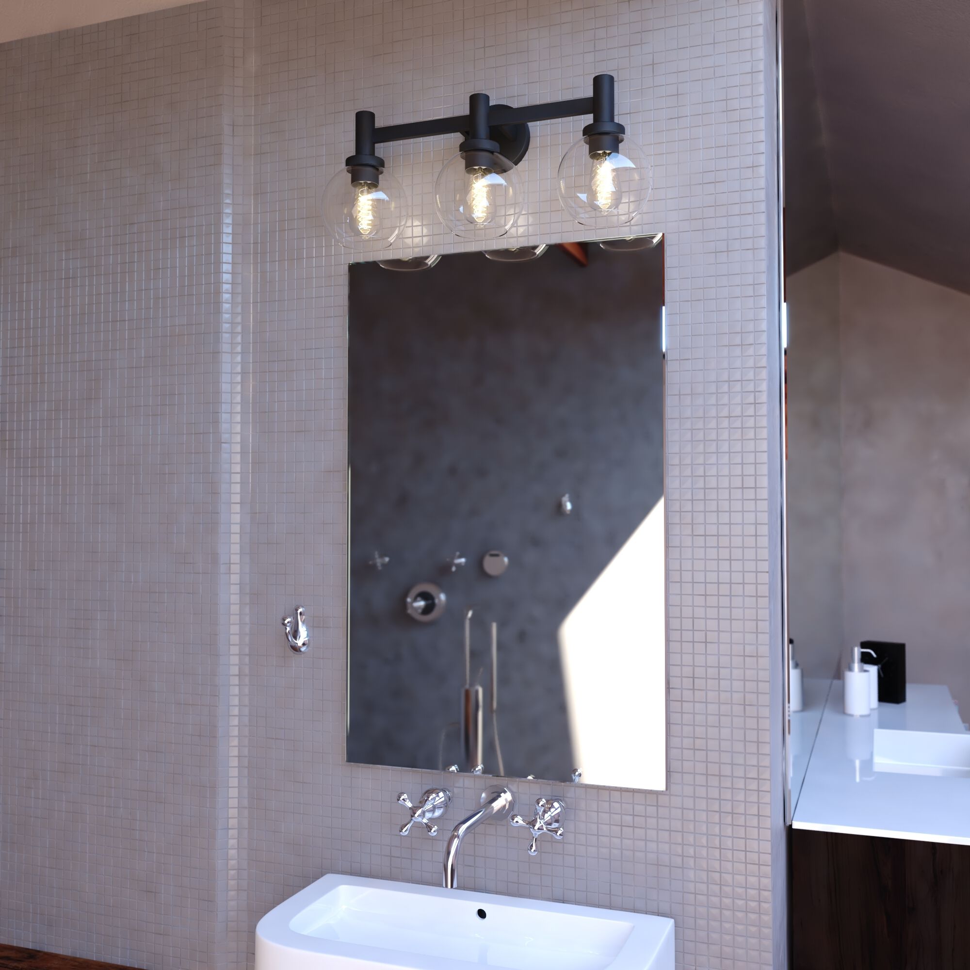 Marshall LED 23.5 inch Matte Black Bathroom Light Wall Light