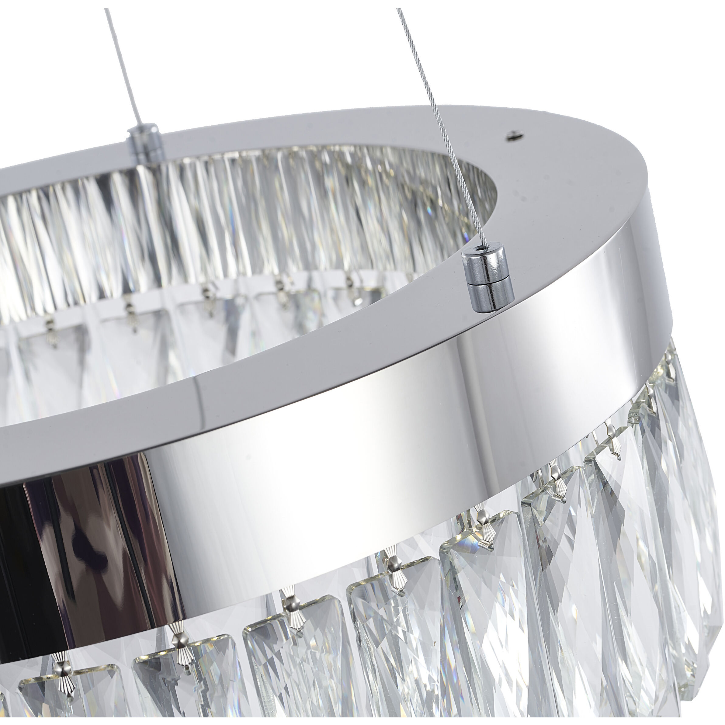 Canada LED 24 inch Chrome Chandelier Ceiling Light