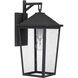 Stoneleigh 1 Light 20 inch Mottled Black Outdoor Wall Lantern