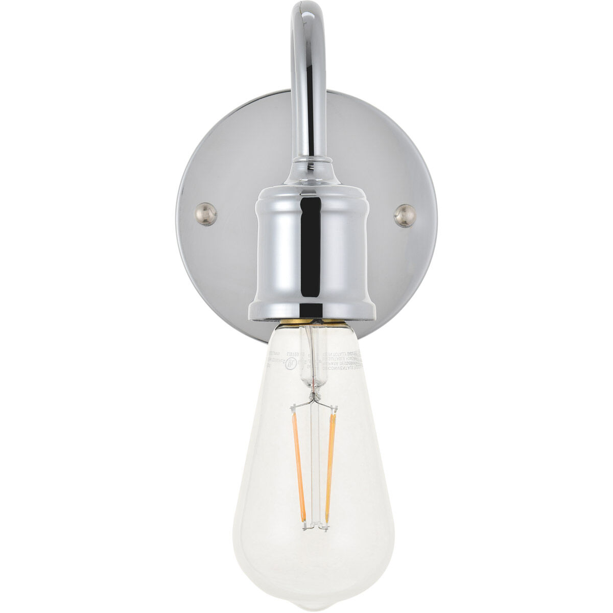 Serif 1 Light 5 inch Chrome Wall Sconce Wall Light