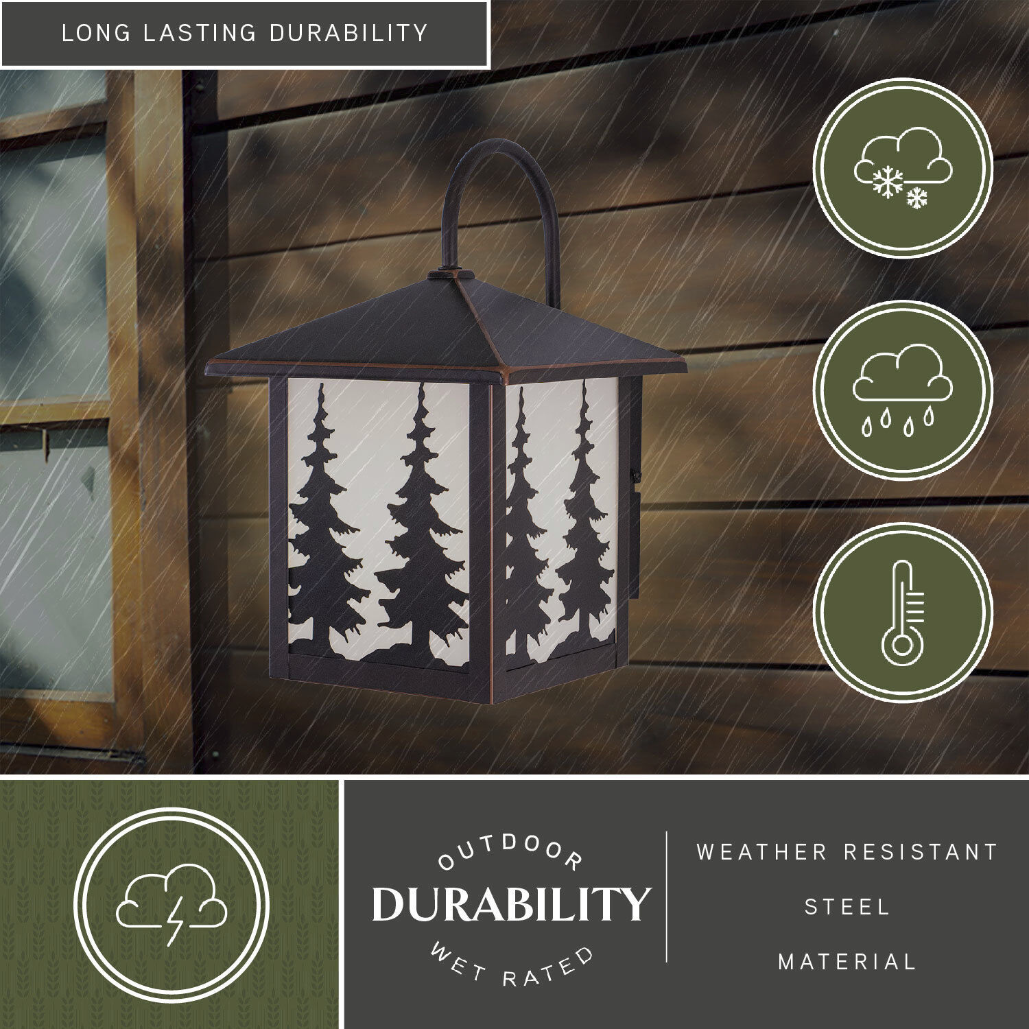 Yosemite LED 12.5 inch Burnished Bronze Outdoor Wall