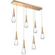 Rain Drop 7 Light 44.30 inch Island Light