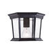 Dover 1 Light 11 inch Matte Black Exterior Flushmount