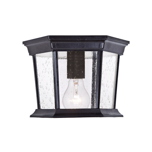 Dover 1 Light 11 inch Matte Black Exterior Flushmount