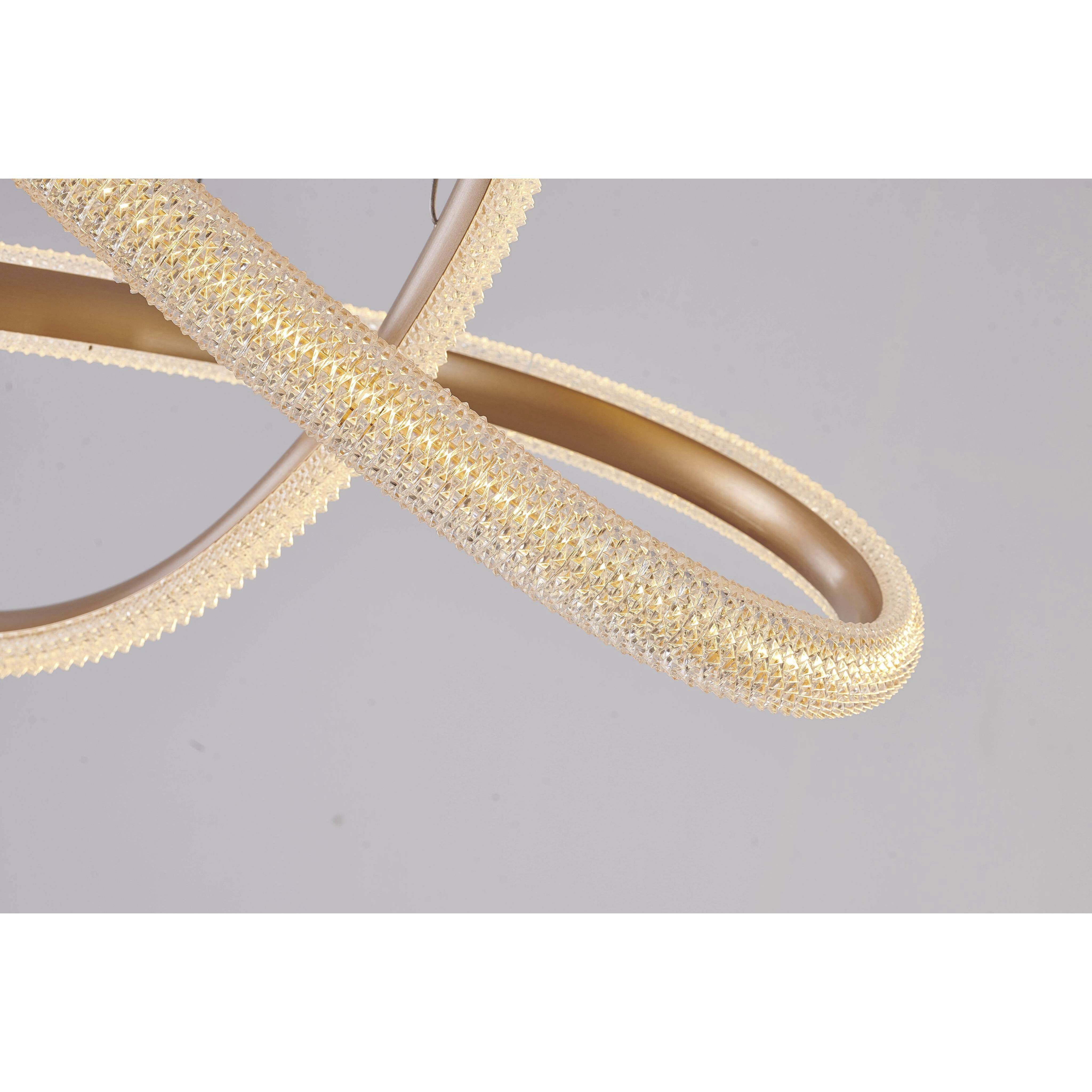 Canada LED 27.6 inch Gold Chandelier Ceiling Light