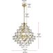 Adaline 15 Light 24 inch Satin Gold Chandelier Ceiling Light