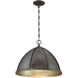 Laramie 1 Light 18 inch Chelsea Walnut Pendant Ceiling Light