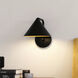 Alora Mood Remy 1 Light 7.75 inch Matte Black Wall/Vanity Light Wall Light